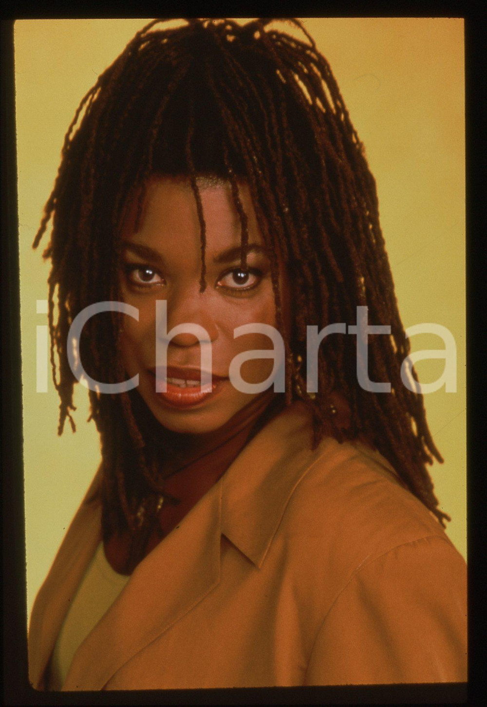 Fotografia d epoca originale 35mm vintage slide 1993 WHERE I LIVE  Lorraine TOUSSAINT ritratto dell attrice 1