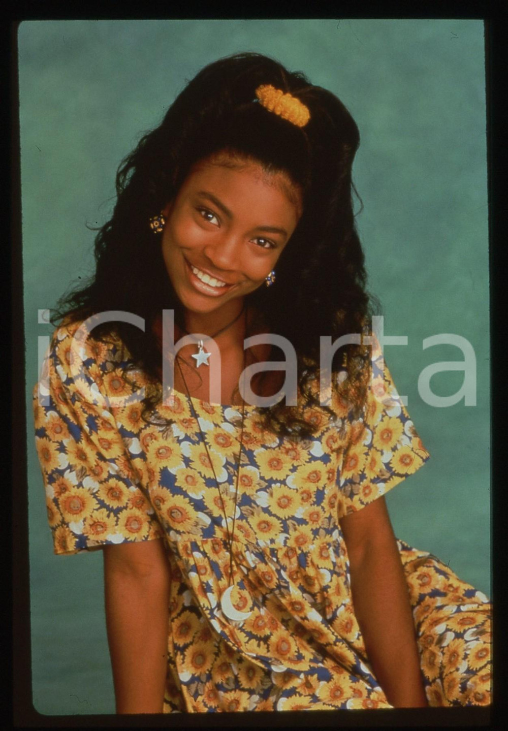 Fotografia d epoca originale 35mm vintage slide 1993 WHERE I LIVE  Yunoka DOYLE ritratto dell attrice 1