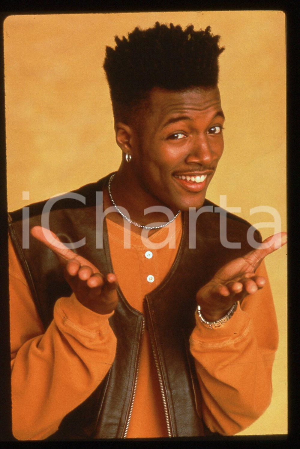 Fotografia d epoca originale 35mm vintage slide 1993 WHERE I LIVE  Flex ALEXANDER ritratto dell attore 1