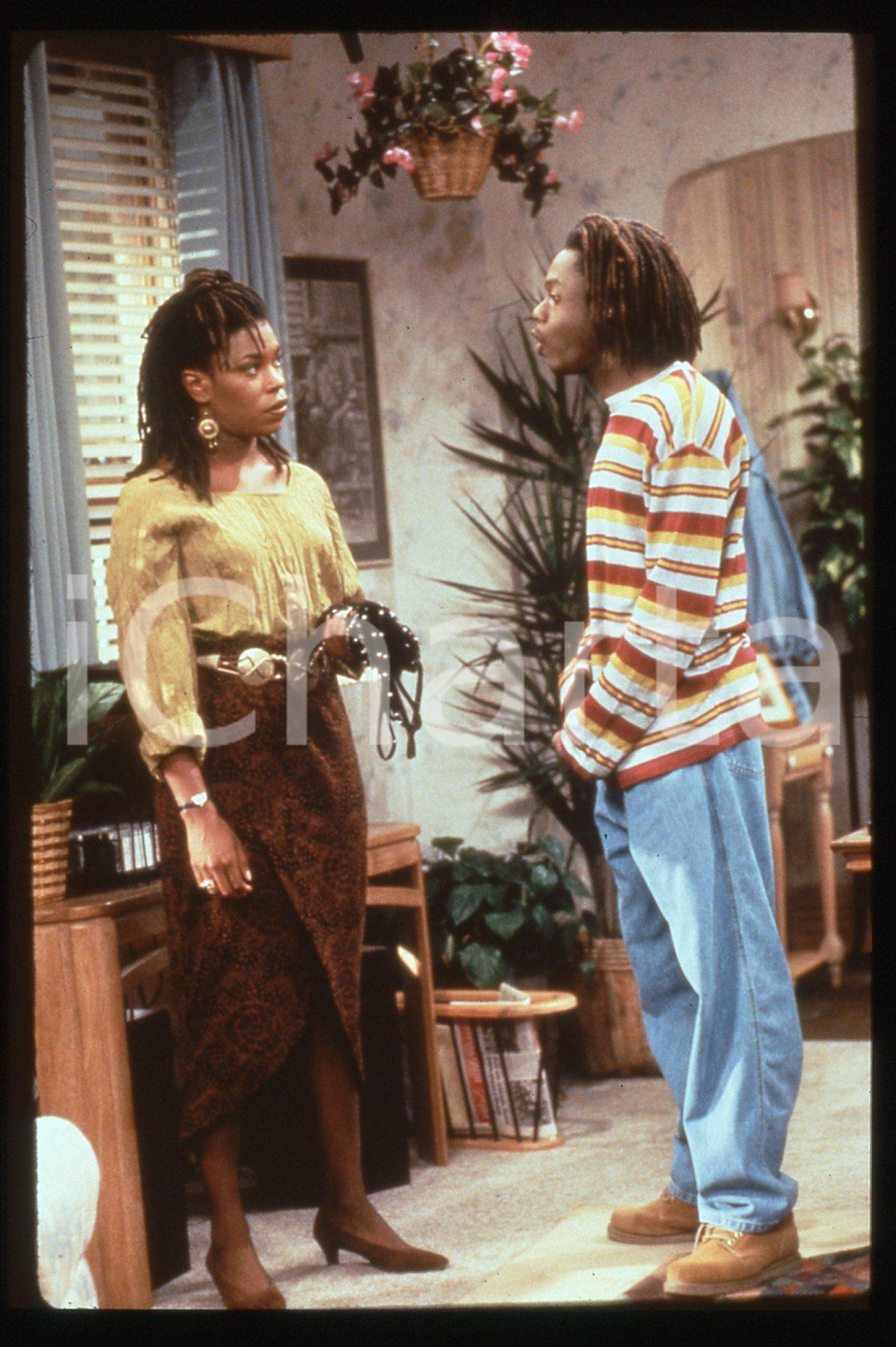 Fotografia d epoca originale 35mm vintage slide 1993 WHERE I LIVE  Lorraine TOUSSAINT e Doug E. DOUG 2 1