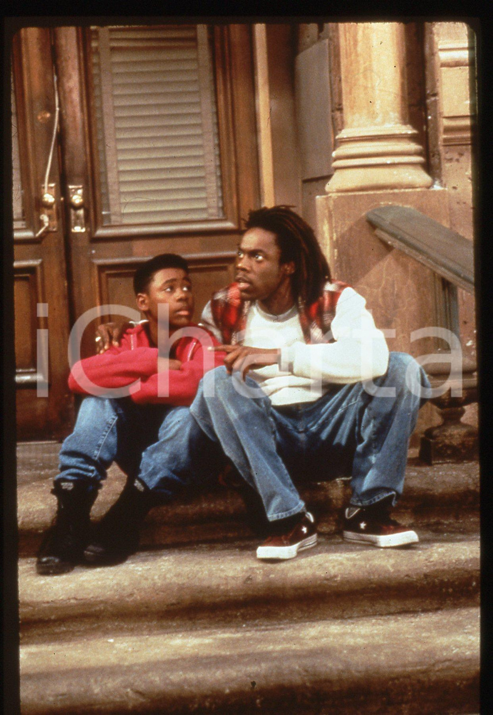 Fotografia d epoca originale 35mm vintage slide 1993 WHERE I LIVE  Doug E. DOUG e Jason BOSE SMITH 2 1