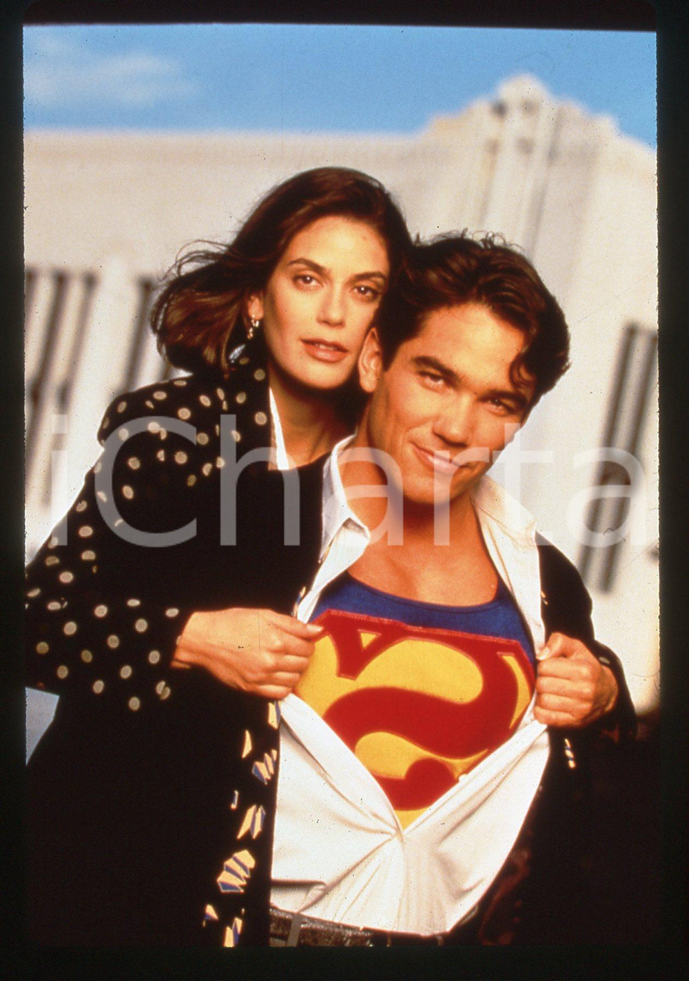 Fotografia d epoca originale 35mm vintage slide1995 LOIS & CLARK: THE NEW ADVENTURES OF SUPERMAN 7 1