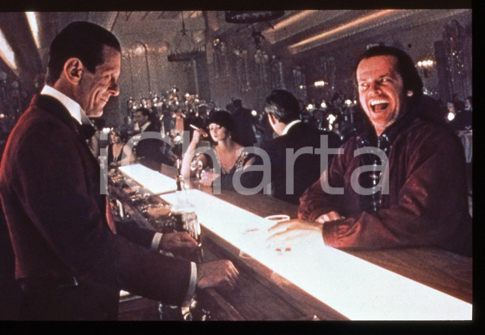 Fotografia d epoca originale 35mm vintage slide 1980 THE SHINING  Jack NICHOLSON in una scena del film 1