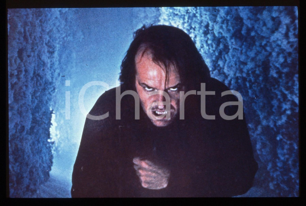 Fotografia d epoca originale 35mm vintage slide 1980 THE SHINING  Jack NICHOLSON in una scena del film 1