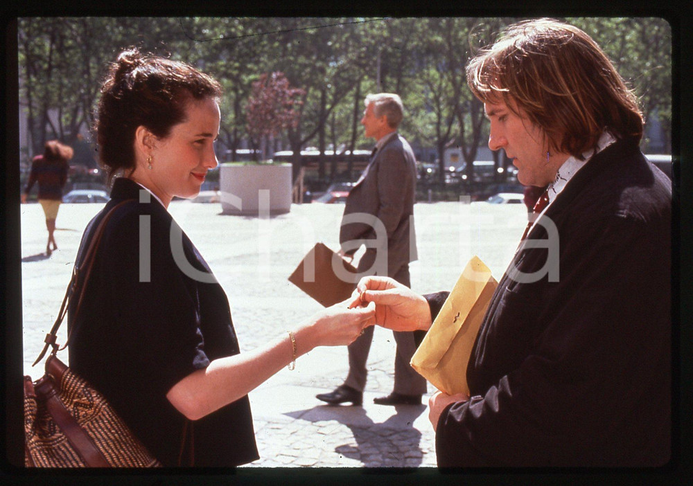 35mm vintage slide* 1990 GREEN CARD - Gérard DEPARDIEU e Andie MACDOWELL (2)
