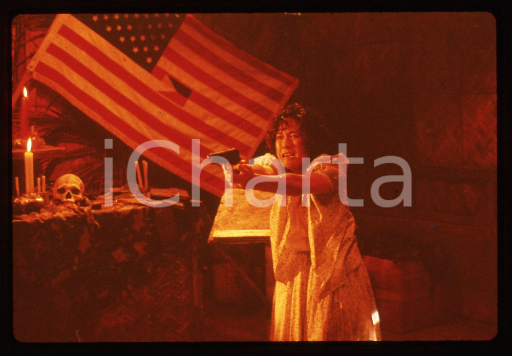 35mm vintage slide* 1989 Film ORAPRONOBIS - Dina BONNEVIE in una scena