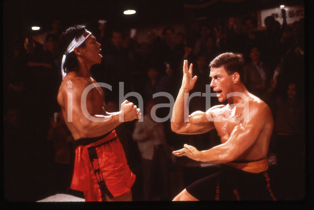 35mm vintage slide* 1988 Film BLOODSPORT - Jean-Claude VAN DAMME e Bolo YEUNG *