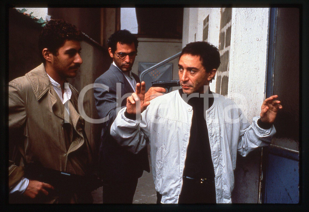 35mm vintage slide* 1989 Film L'UNION SACREE - Richard BERRY in una scena (4)
