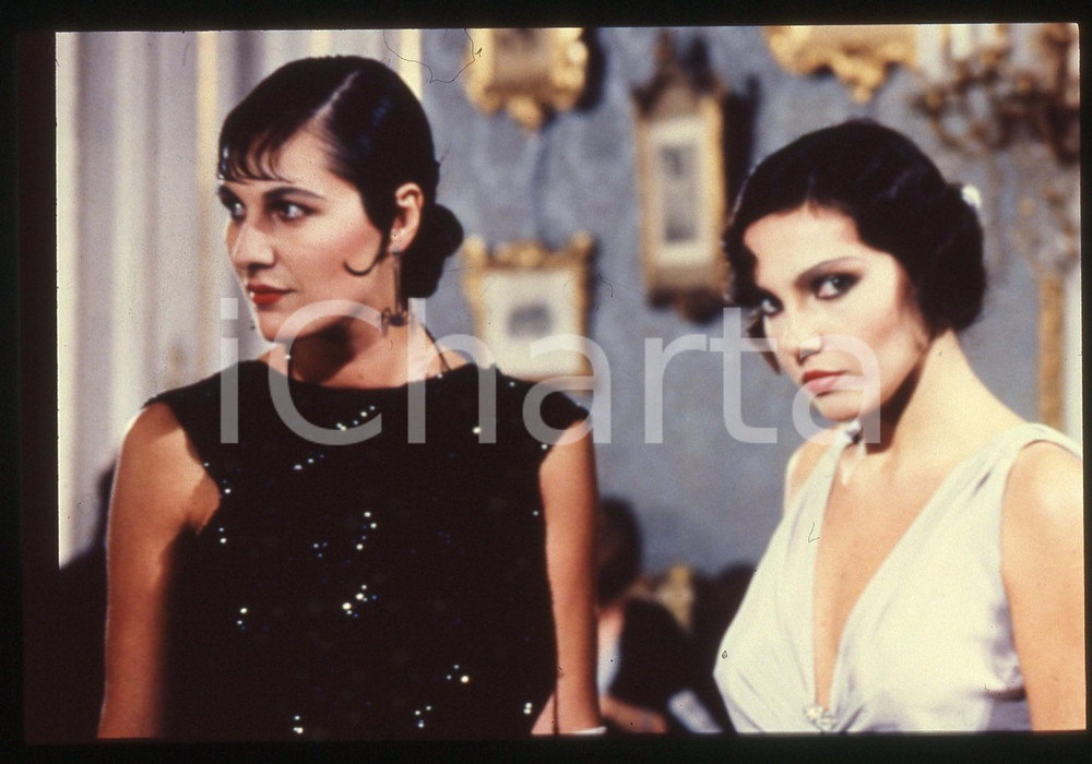 Fotografia d epoca originale 35mm vintage slide 1986 ANEMIA  Gioia Maria SCOLA in una scena del film TV 1