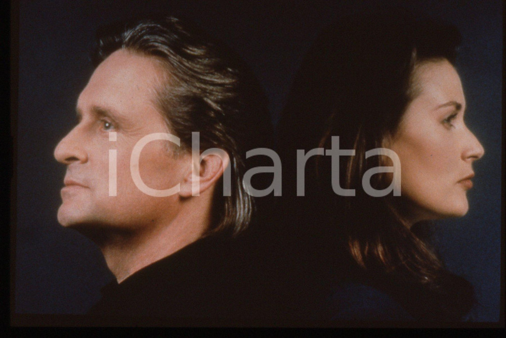 35mm vintage slide* 1994 Film DISCLOSURE -  Michael DOUGLAS e Demi MOORE (2)