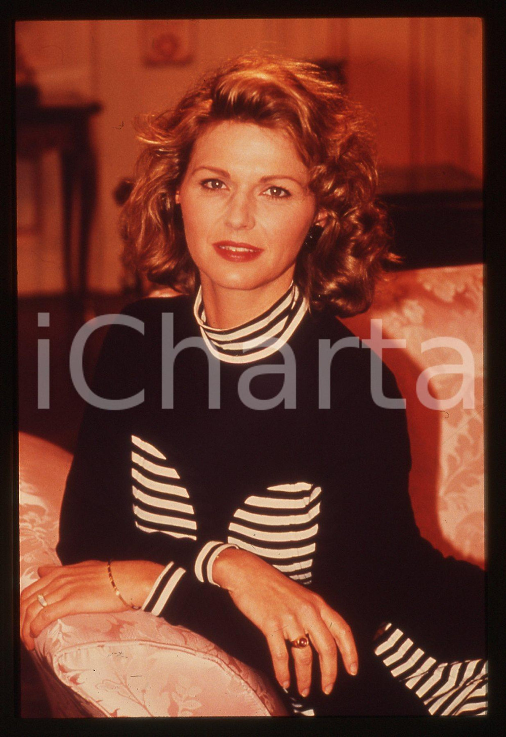 35mm vintage slide* 1991 Serie Tv RIVIERA - Jeane MANSON ritratto attrice