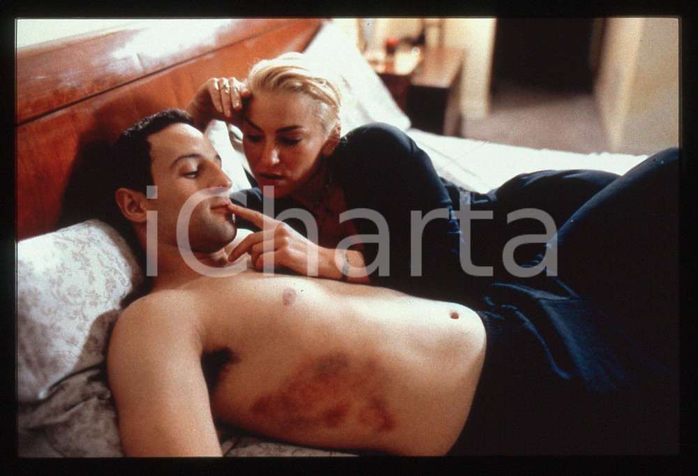 35mm vintage slide* 2001 Film 'R XMAS - Drea DE MATTEO e Lillo BRANCATO (2)