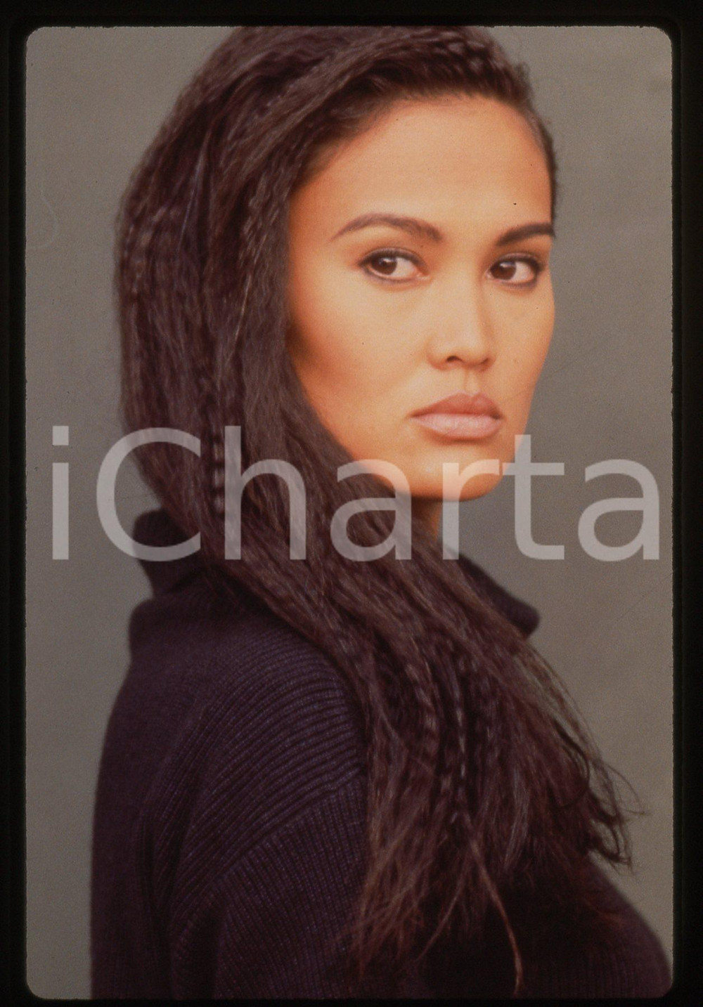35mm vintage slide* 1993 Film RISING SUN - Tia CARRERE ritratto dell'attrice