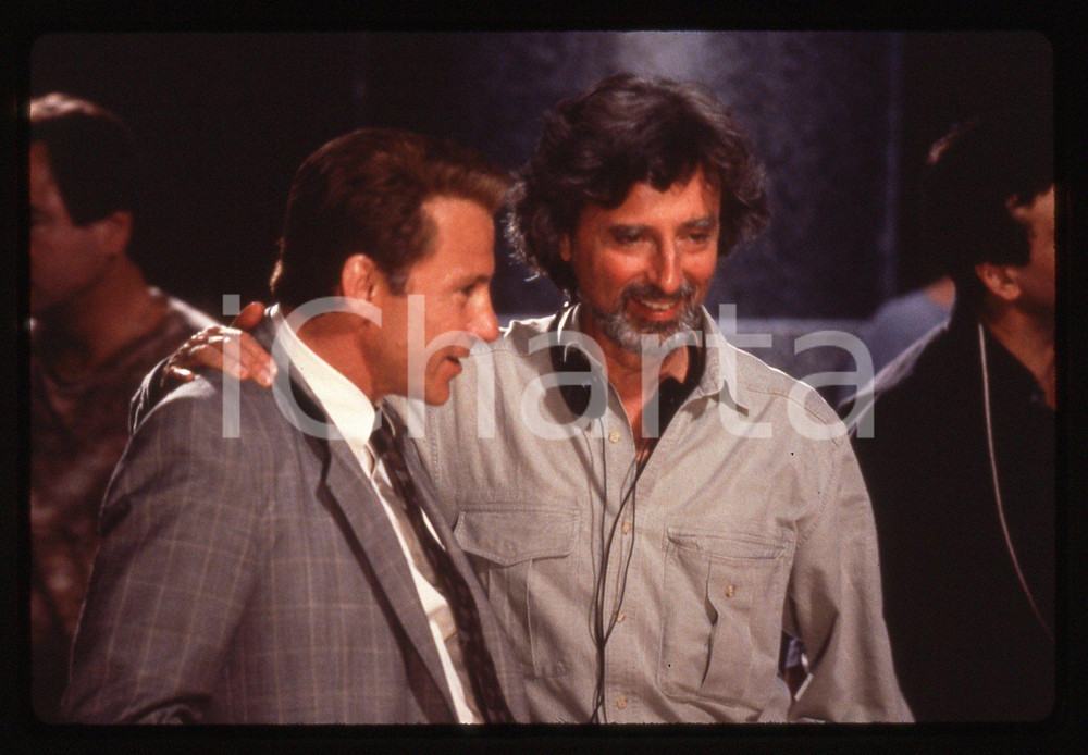 35mm vintage slide* 1993 RISING SUN - Harvey KEITEL e Philip KAUFMAN il regista