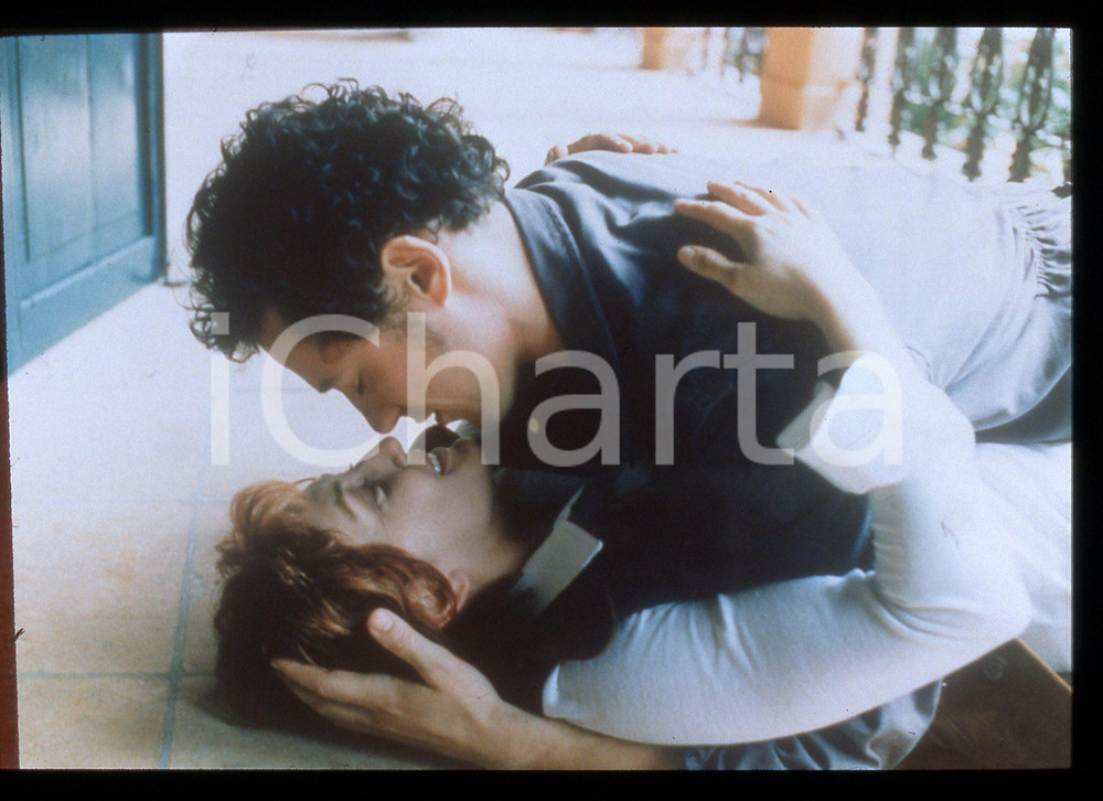 Fotografia d epoca originale 35mm vintage slide 1998 Film RADIO FRECCIA Stefano ACCORSI e Patrizia PICCININI 1