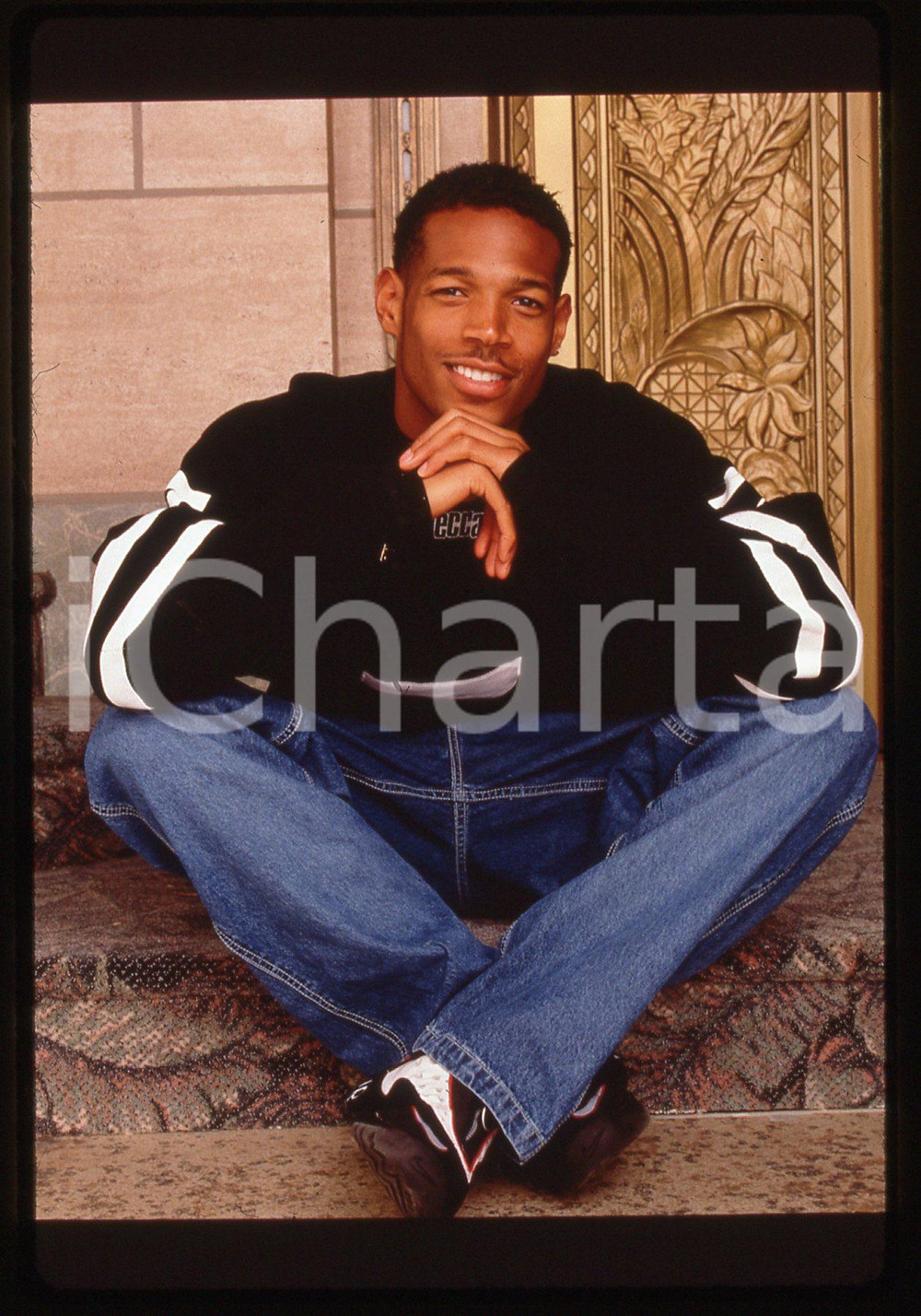 Fotografia d epoca originale 35mm vintage slide 1996 THE WAYANS BROS.  Marlon WAYANS ritratto dell attore 1