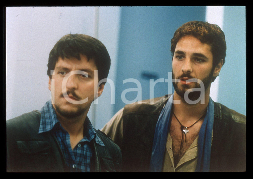 35mm vintage slide* 1998 Film Tv ULTIMO - Raoul BOVA e Ricky MEMPHIS (2)