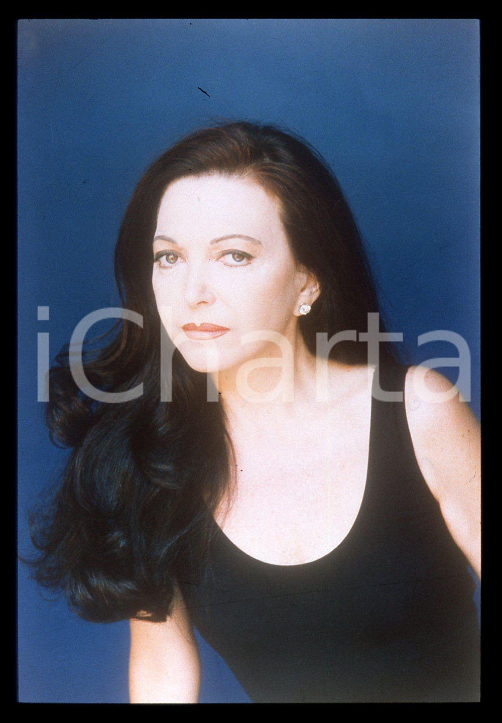 Fotografia d epoca originale 35mm vintage slide 1998 UN POSTO AL SOLE  Bedy MORATTI ritratto dell attrice 1