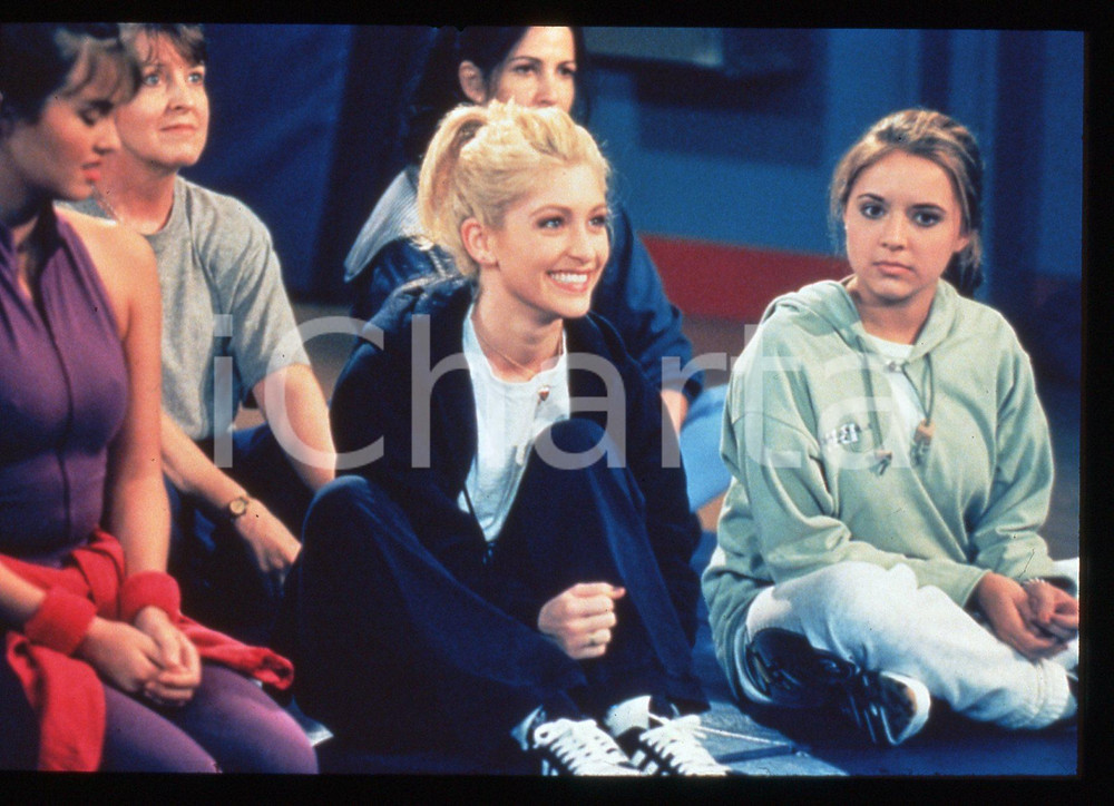 35mm vintage slide* 1991 Serie Tv STEP BY STEP - Staci KEANAN e Christine LAKIN