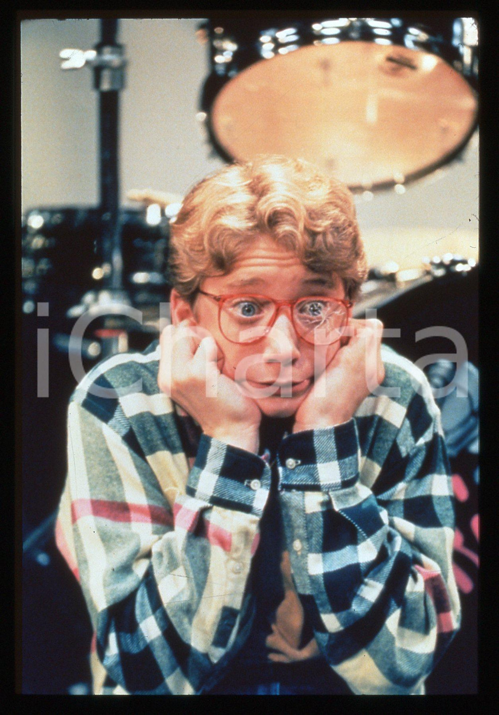 Fotografia d epoca originale 35mm vintage slide1991 Serie Tv STEP BY STEP  Christopher CASTILE in una scena 1