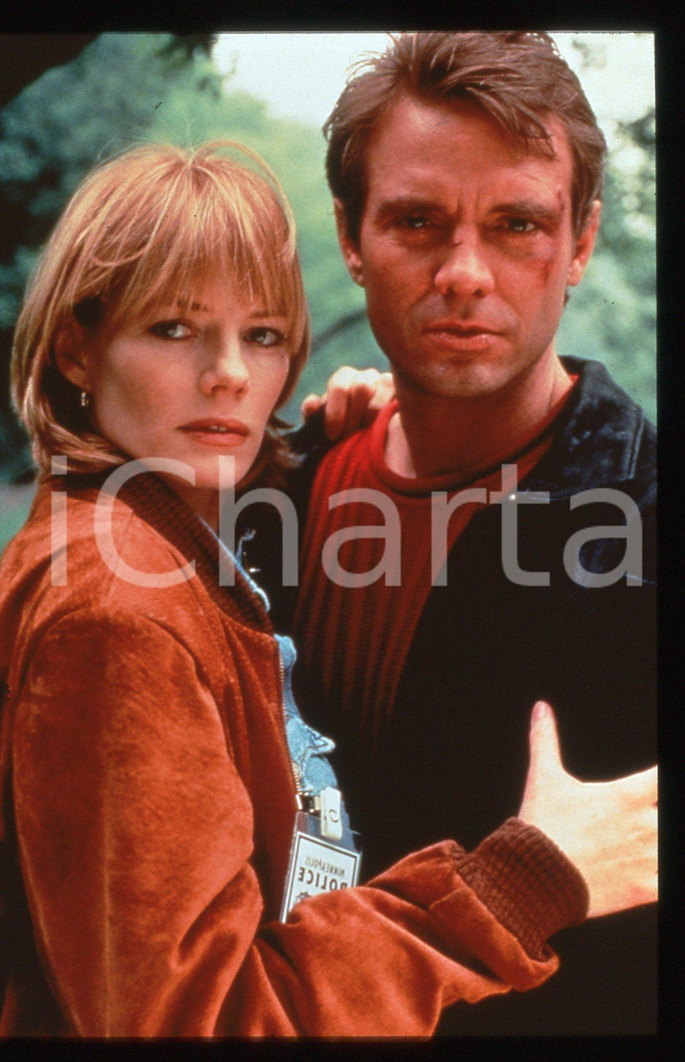 35mm vintage slide* 1996 Film CONUNDRUM - Marg HELGENBERGER e Michael BIEHN