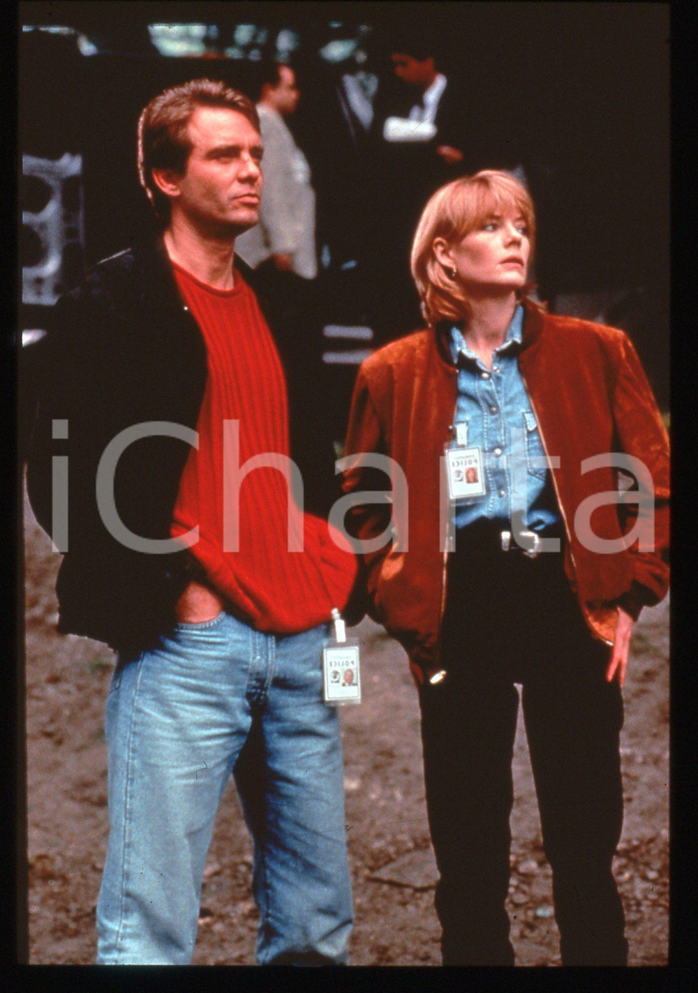 35mm vintage slide* 1996 Film CONUNDRUM - Michael BIEHN e Marg HELGENBERGER (2)