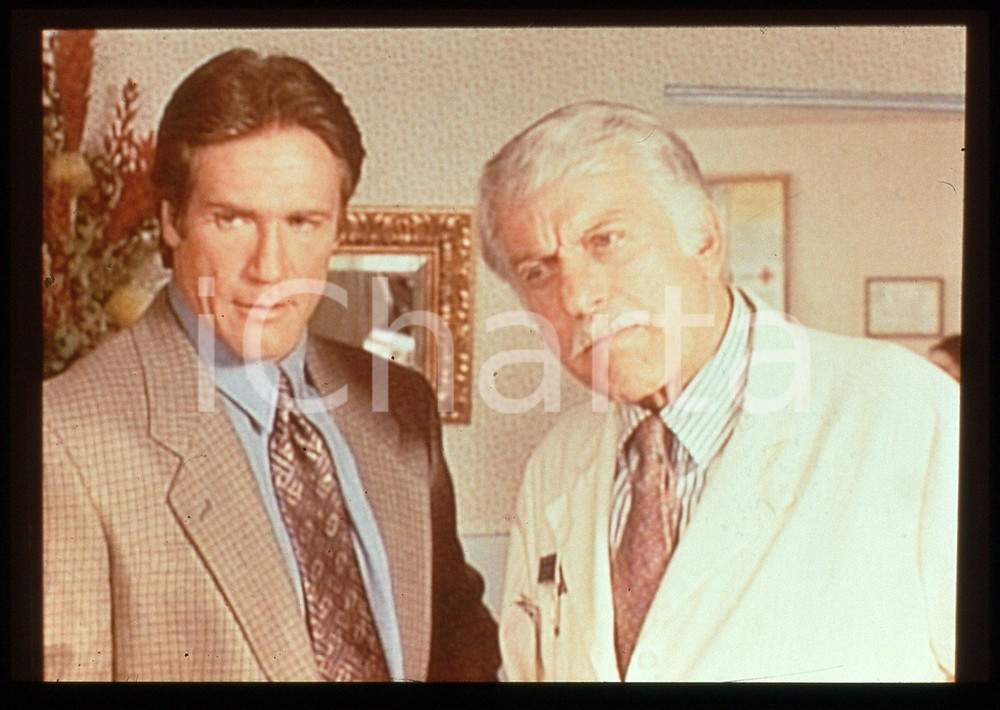 Fotografia d epoca originale 35mm vintage slide 1993 DIAGNOSIS MURDER   Dick VAN DYKE e Barry VAN DYKE 1