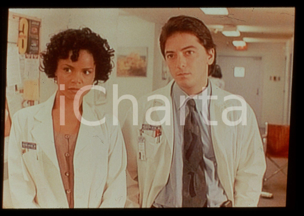 35mm vintage slide* 1993 DIAGNOSIS MURDER - Victoria ROWELL e Scott BAIO