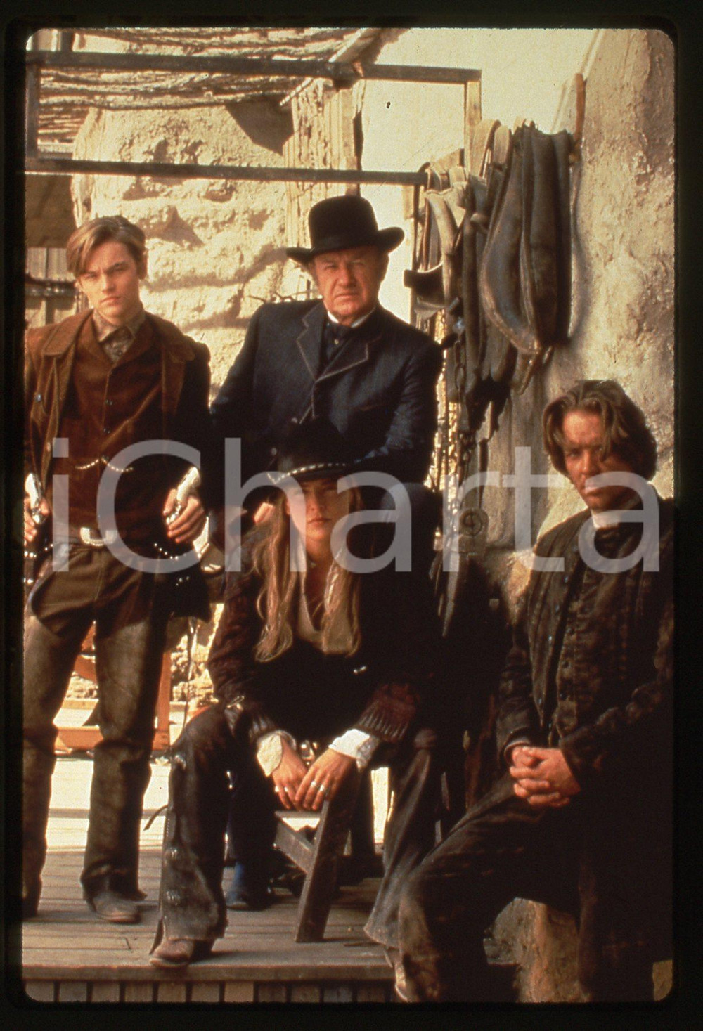 Fotografia d epoca originale 35mm vintage slide 1995 THE QUICK AND THE DEAD dI Sam RAIMI  il cast del film 1