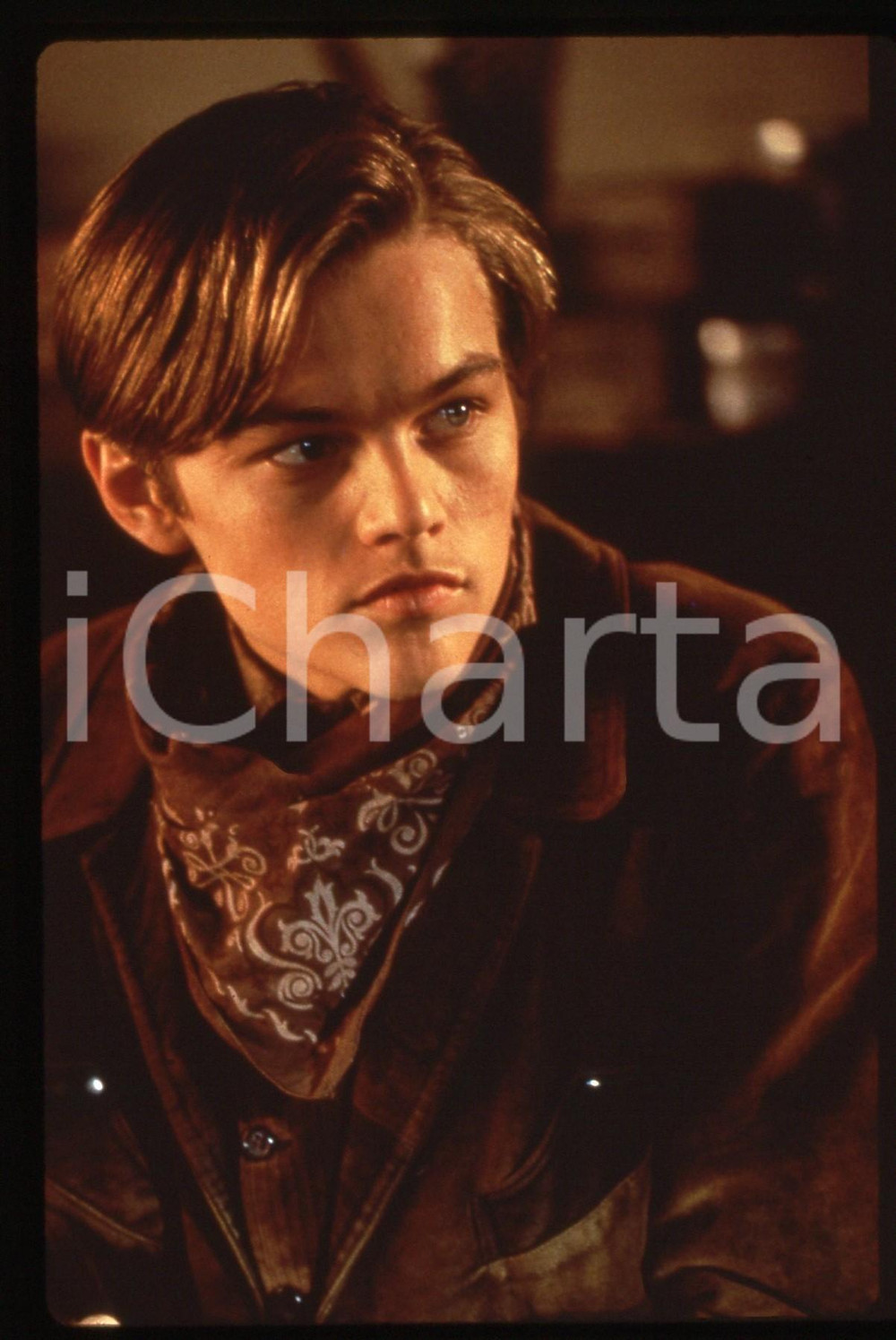 35mm vintage slide* 1995 THE QUICK AND THE DEAD Leonardo DI CAPRIO in una scena 