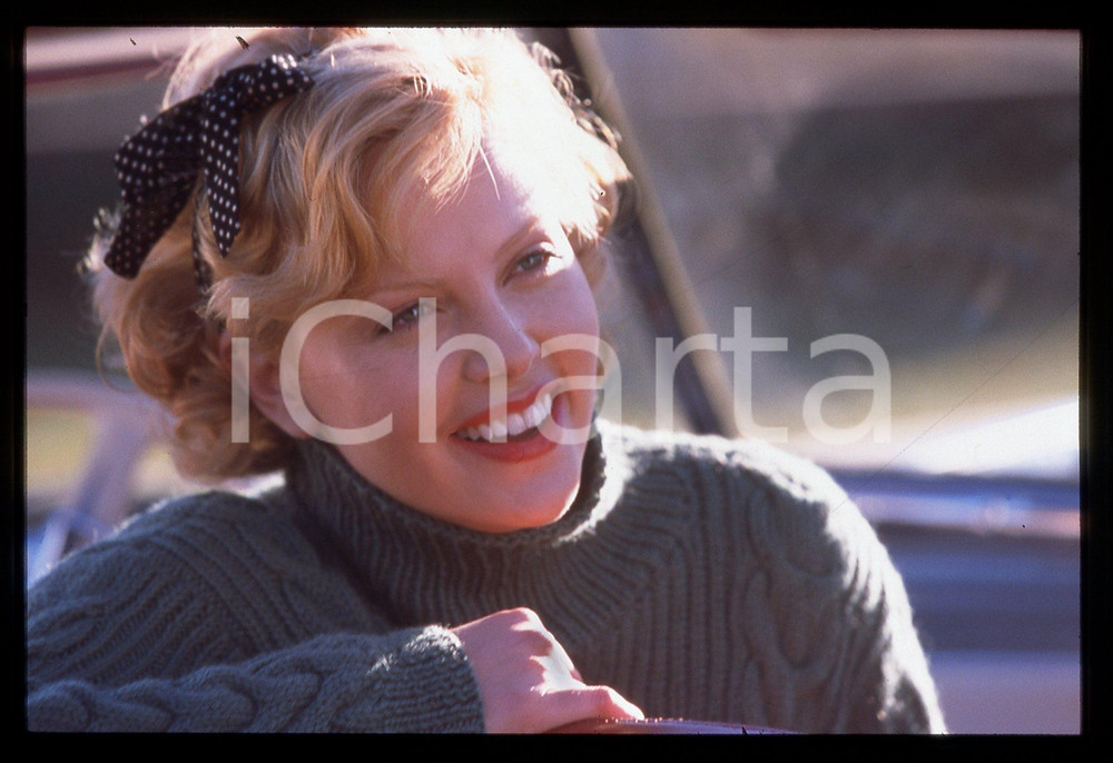 Fotografia d epoca originale 35mm vintage slide1999 THE CIDER HOUSE RULES  Charlize THERON in una scena 2 1