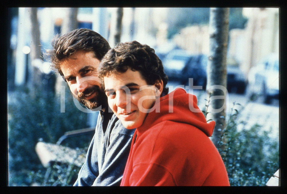Fotografia d epoca originale 35mm vintage slide 2001 LA STANZA DEL FIGLIO Giuseppe SANFELICE e Nanni MORETTI 1