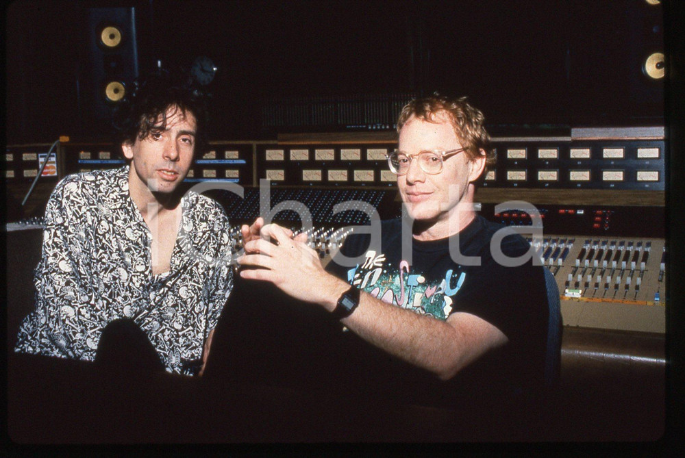 Fotografia d epoca originale 35mm vintage slide 1993 NIGHTMARE BEFORE CHRISTMAS  Tim BURTON e Danny ELFMAN 1