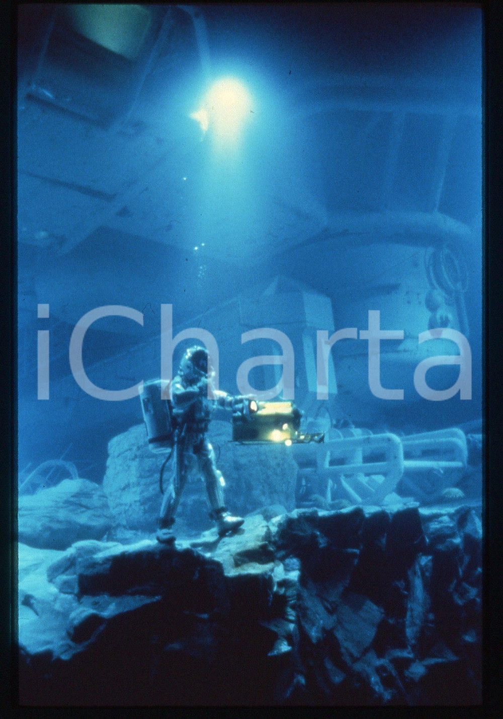 35mm vintage slide* 1989 Film THE ABYSS regia James CAMERON - Una scena (4)