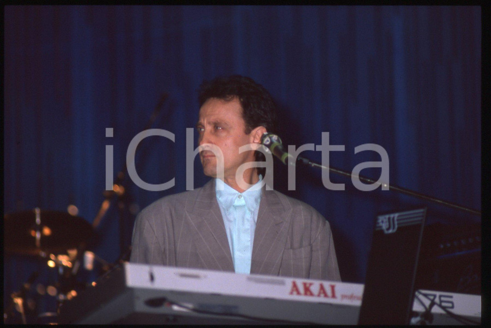 35mm vintage slide* 1990 Festival di SANREMO - Roby FACCHINETTI dei POOH