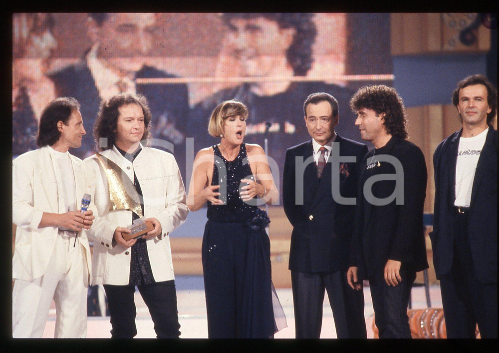 35mm vintage slide* 1989 RIVA DEL GARDA - POOH con Loretta GOGGI (4)