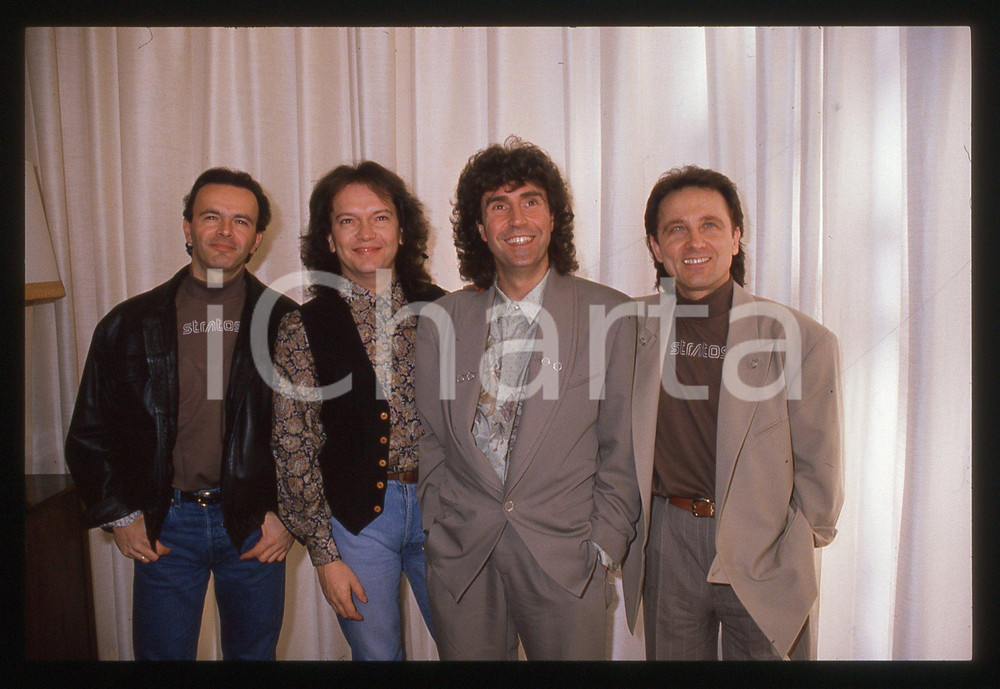 35mm vintage slide* 1990 Festival di SANREMO -  POOH ritratto del gruppo (10)
