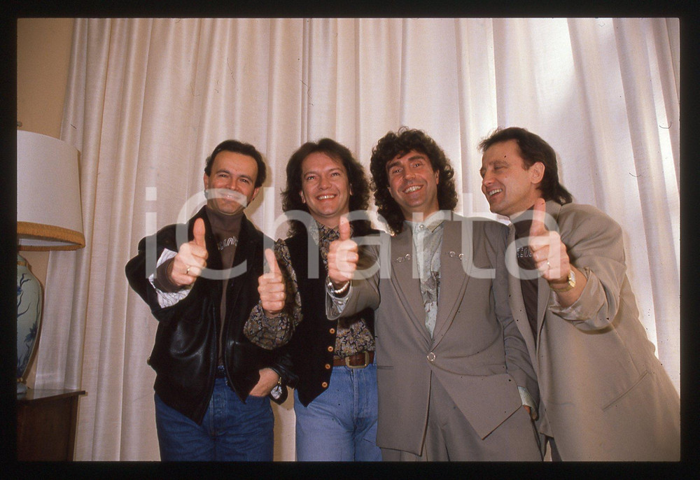 35mm vintage slide* 1990 Festival di SANREMO -  POOH ritratto del gruppo (11)