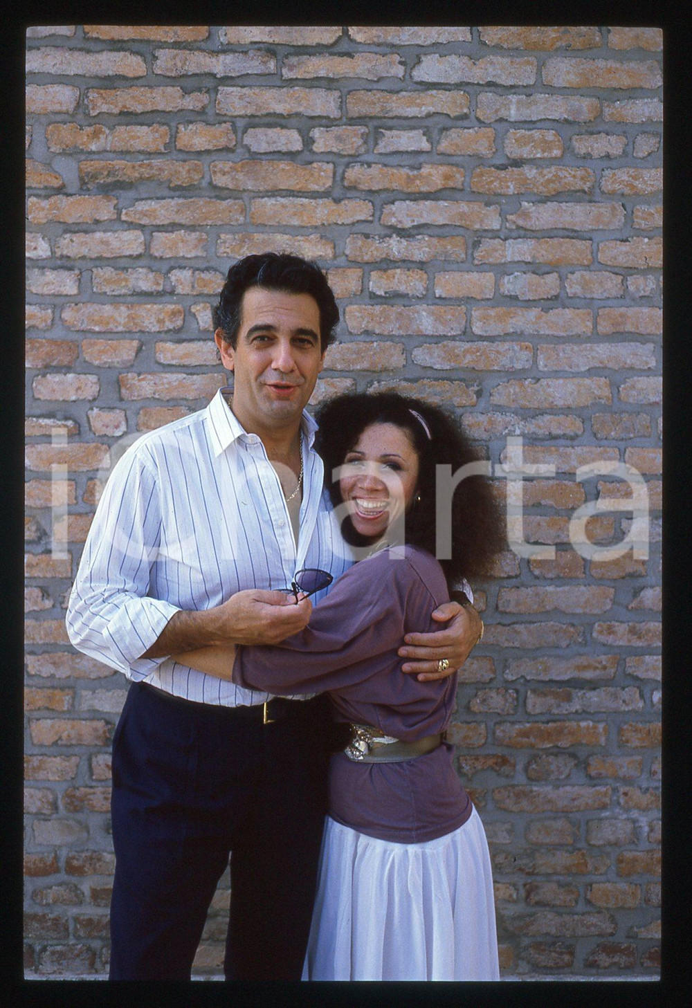 35mm vintage slide* 1984 VENEZIA - Plácido DOMINGO e Julia MIGENES 