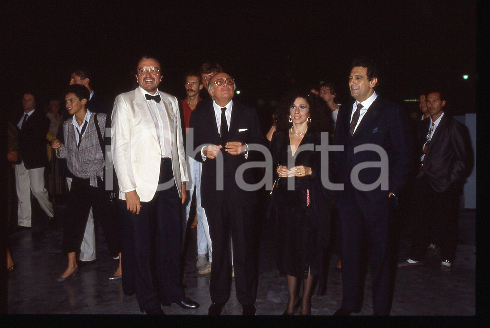 35mm vintage slide* 1984 VENEZIA - Plácido DOMINGO Julia MIGENES  Francesco ROSI