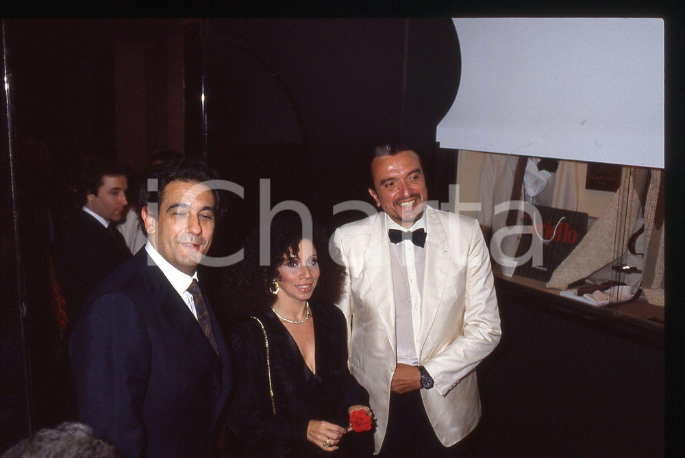 35mm vintage slide*1984 VENEZIA - Plácido DOMINGO Julia MIGENES Ruggero RAIMONDI