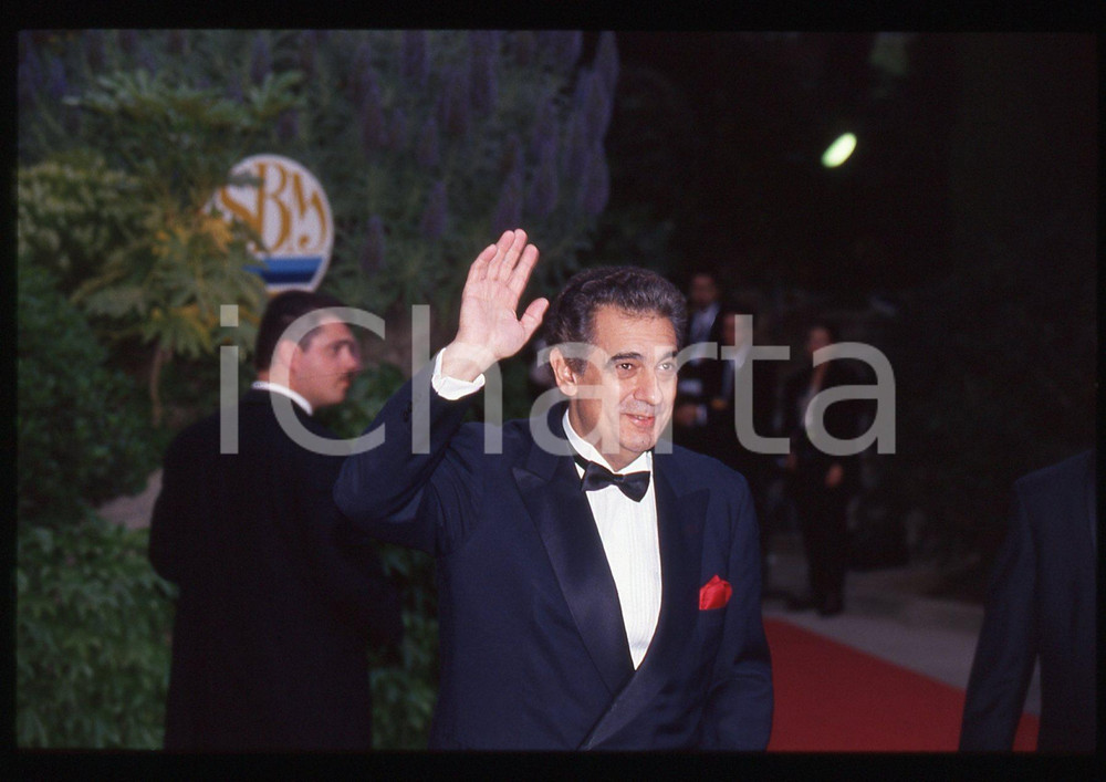 Fotografia d epoca originale 35mm vintage slide 1985ca MONTECARLO PlÃ¡cido DOMINGO ritratto del cantante 2 1