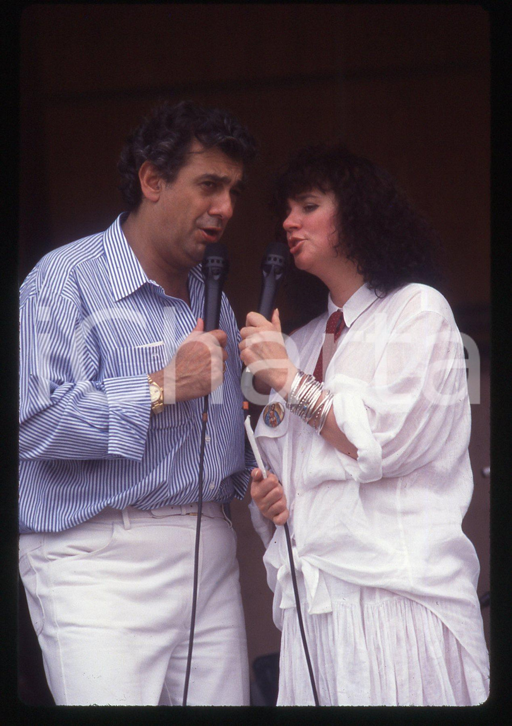 35mm vintage slide* 1990ca LIRICA - Placido DOMINGO e Linda RONSTADT (3)