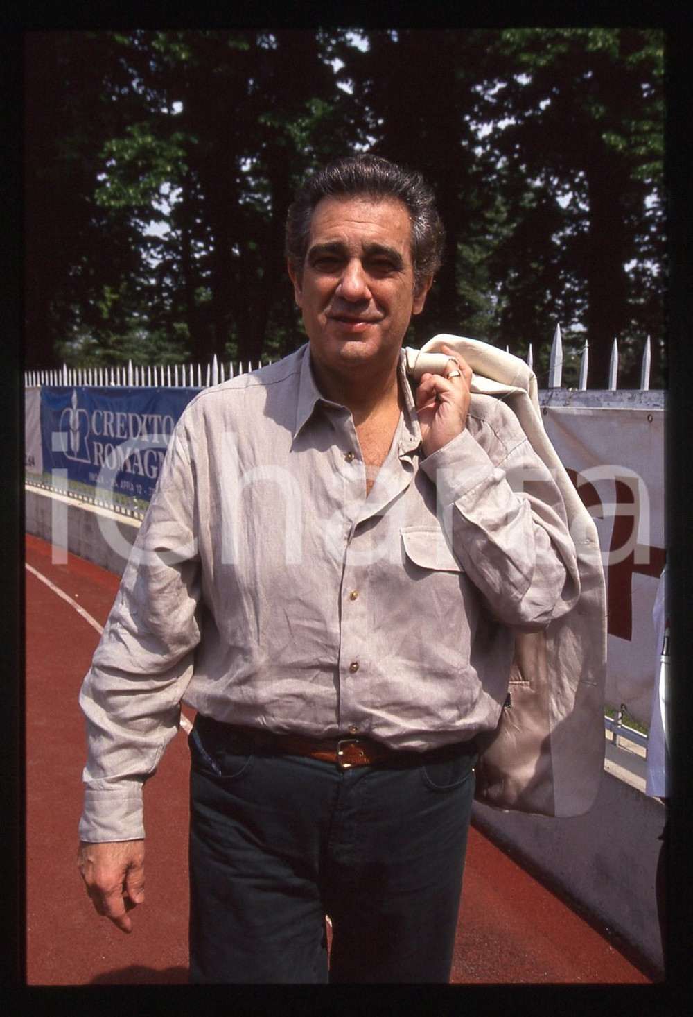 Fotografia d epoca originale 35mm vintage slide 1993 IMOLA   PlÃ¡cido DOMINGO ritratto del cantante 6 1