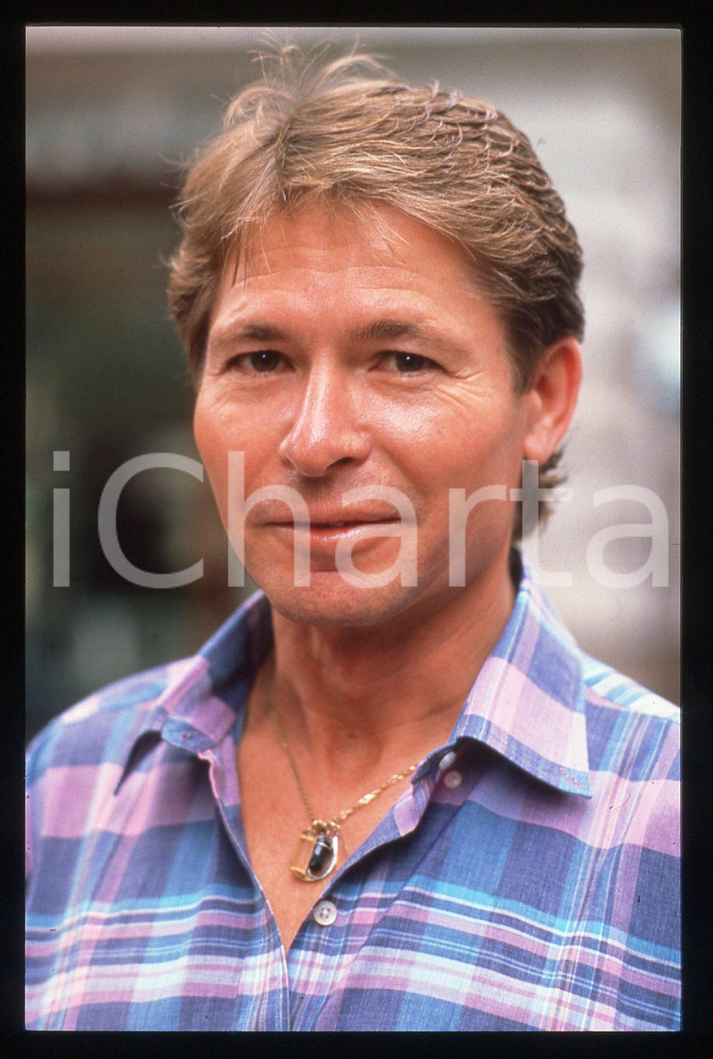 35mm vintage slide* 1990ca MUSICA - John DENVER ritratto del cantautore