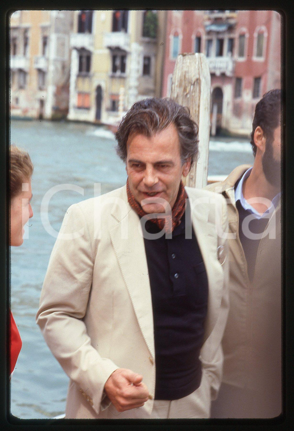 Fotografia d epoca originale 35mm vintage slide 1985 VENEZIA  Maximilian SCHELL ritratto dell attore 4 1