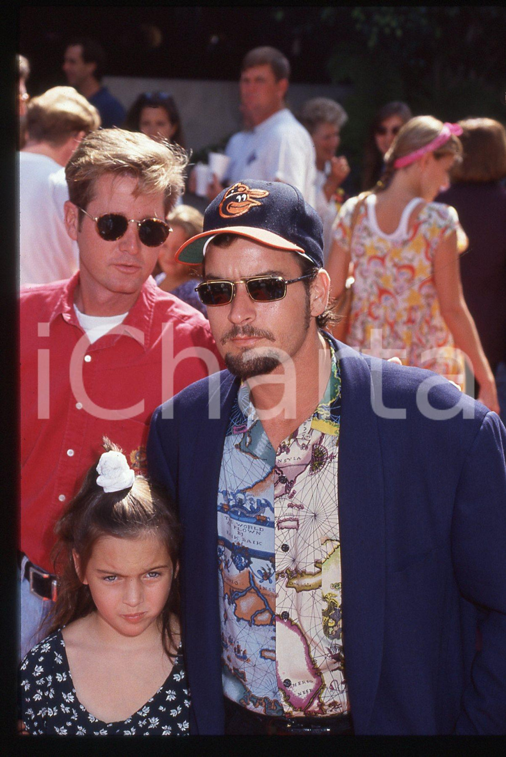 35mm vintage slide* 1992 LOS ANGELES  - Charlie SHEEN e Cassandra ESTEVEZ