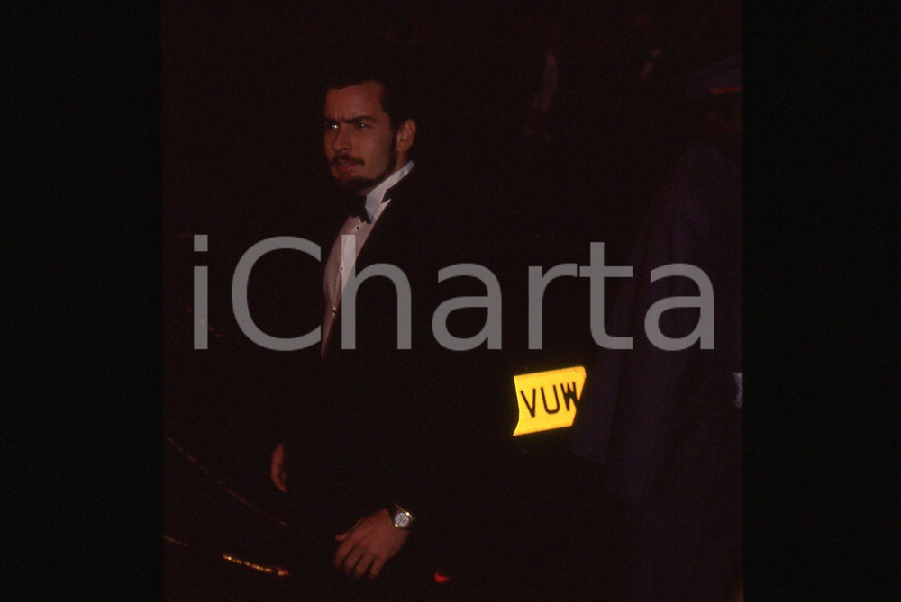 35mm vintage slide* 1990ca CINEMA - Charlie SHEEN ritratto dell'attore (4)