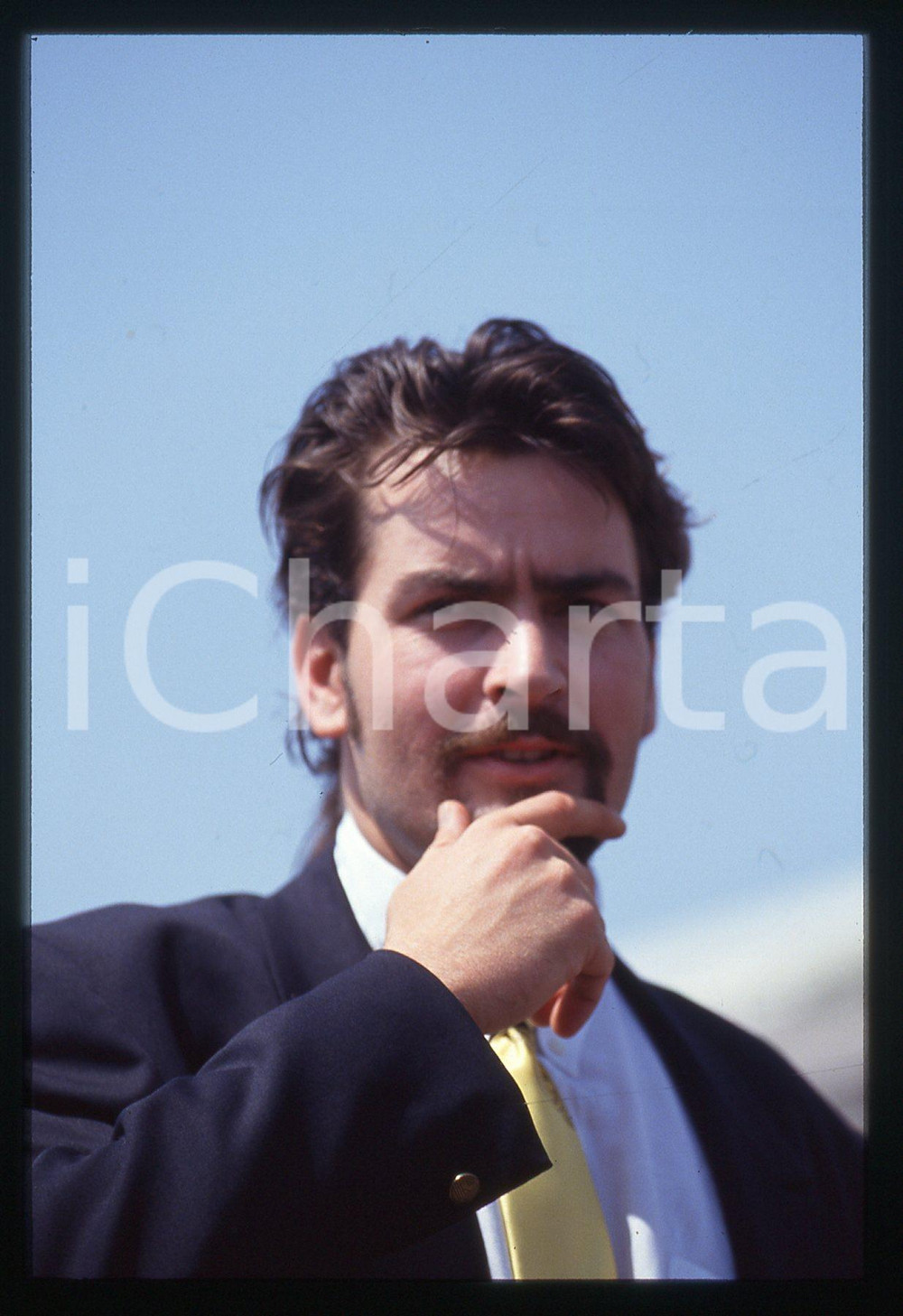 35mm vintage slide* 1990ca CANNES - Charlie SHEEN ritratto dell'attore (6)