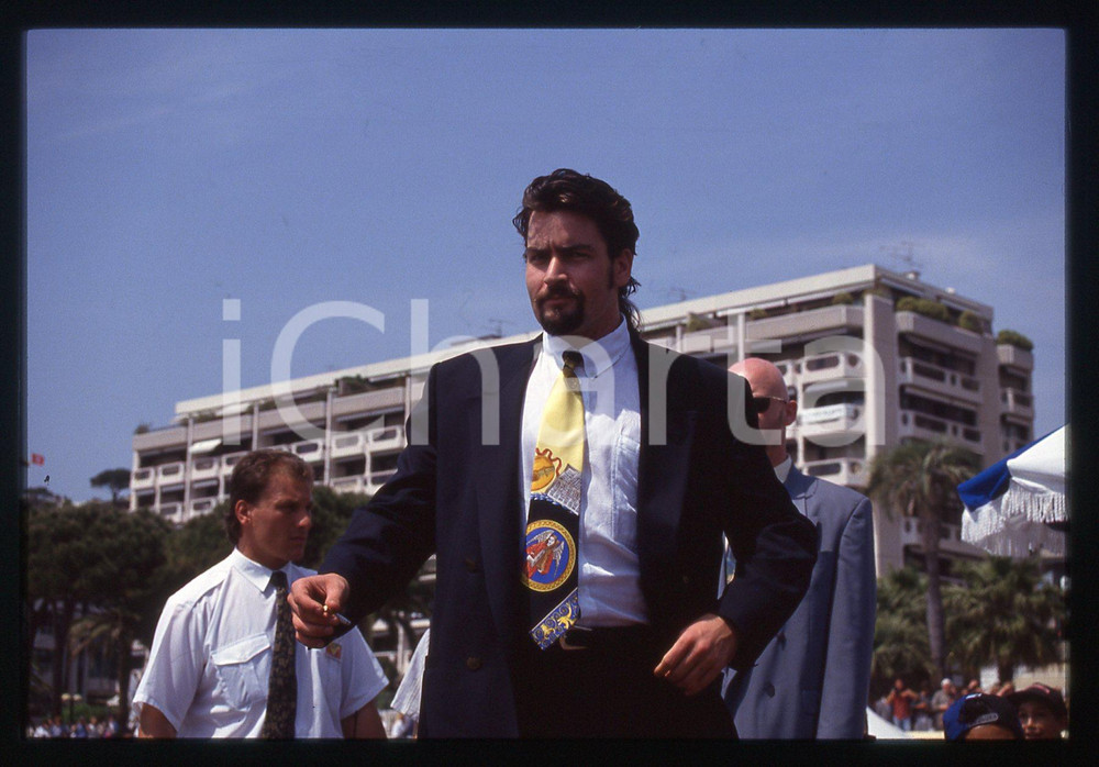 35mm vintage slide* 1990ca CANNES - Charlie SHEEN ritratto dell'attore (7)